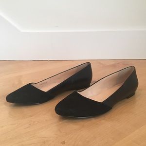 Cole Haan Leather Flats w/ Suede Toe